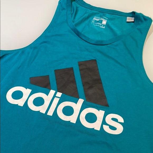 *NEW* Adidas Teal Sleeveless Men’s Tank Top - Picture 4 of 9
